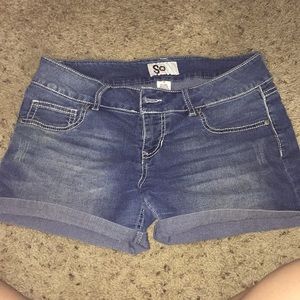 denim shorts